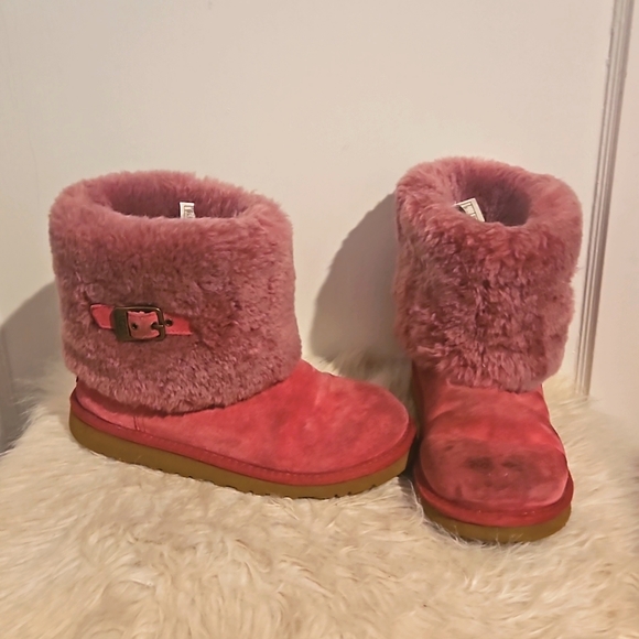 UGGS Ellee Dusty Rose Boots Big Kids Size 5 - Picture 2 of 12